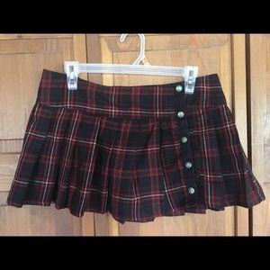 Lip Service plaid micro mini skirt